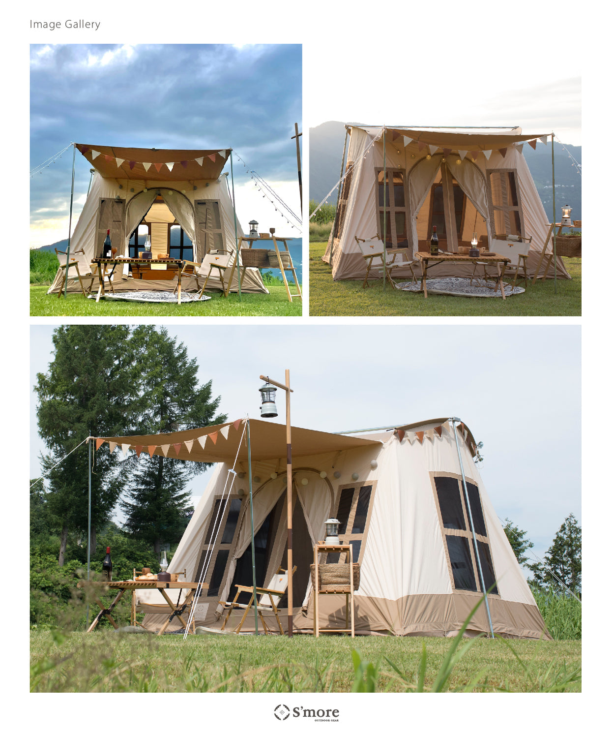 【 Cookie Garland 】 クッキーガーランド S'moreロゴ印字の合皮素材ガーランド