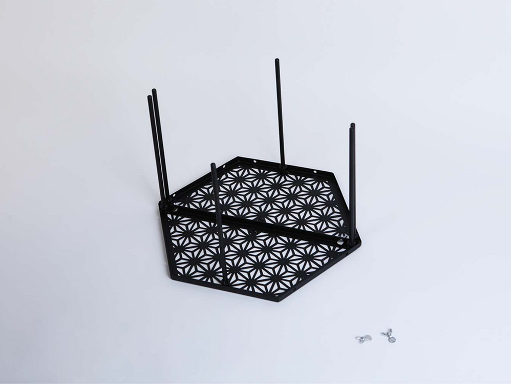 【 和柄アウトドアテーブル 6枚セット 】 和柄組み合わせテーブル