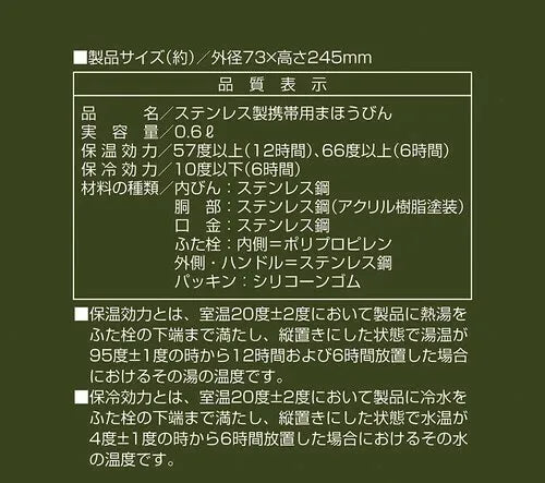 HDボトル600 / HD Bottle 600ml