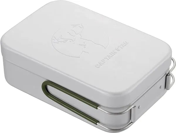 目盛付き オールアルマイト加工  アルミ角型クッカー L  2合炊き / Rect. Aluminum Cooker