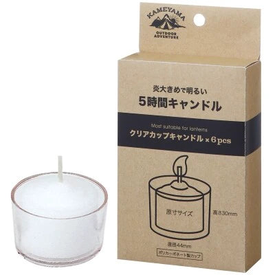 5時間キャンドル6P / 5 Hour Candle 6P