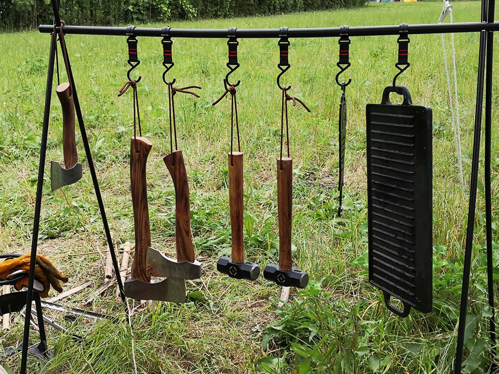 【 スモアのオノ(大、中、小)】牛革カバー付き斧 おの