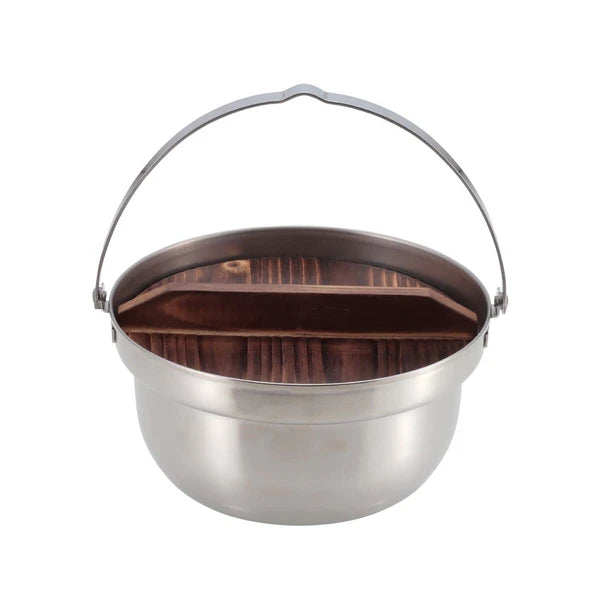 木蓋付きキャンプ焚火鍋 / Camp Bonfire Pot Included Wood Lid