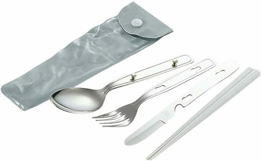 キャンピングスプーンセット(箸付) / Camping Spoon Set (Included ChopSticks)