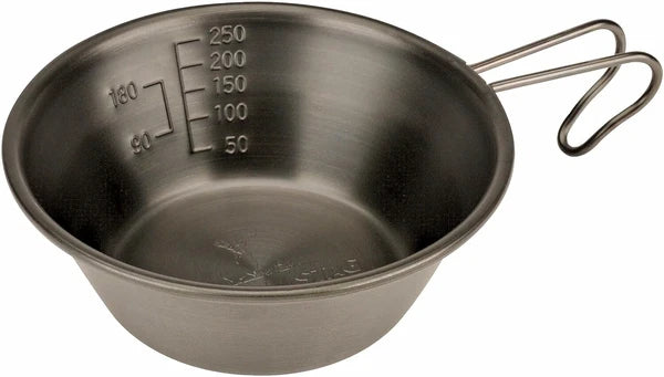 黒酸化発色 ステンシェラカップ320ml ロゴマーク・刻印 / Black Oxide Coloring Stainless Sierra Cup 320ml Engraving Logo Mark