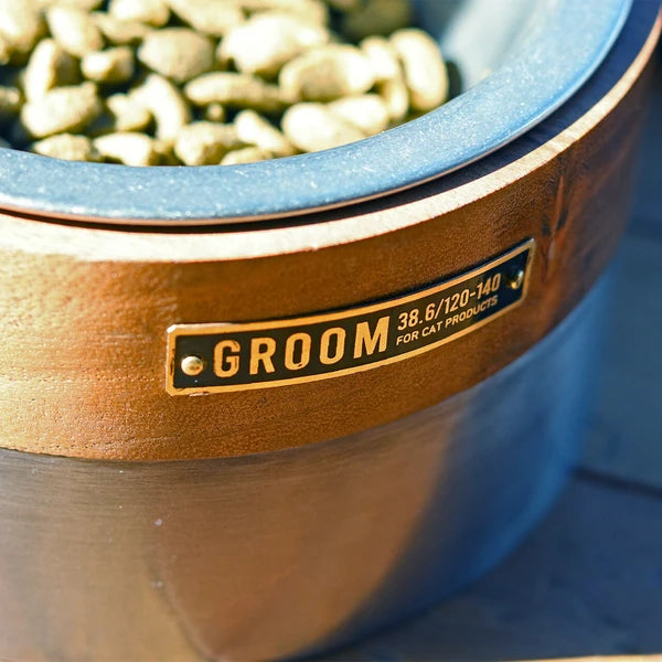 ウッド アンド アイアンフィーディングボウル / Wood & Iron Feeding Bowl