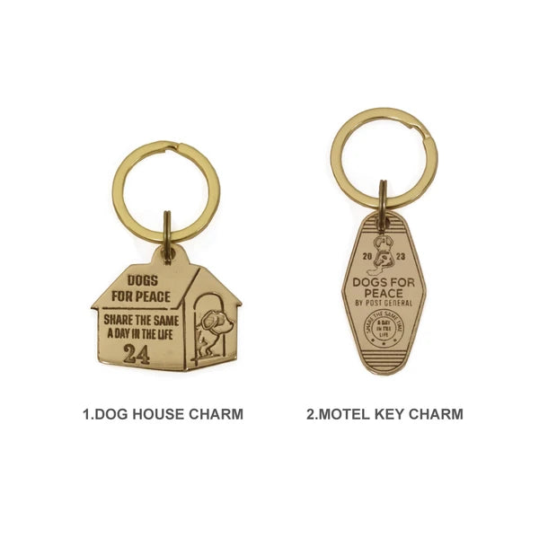 ドッグハウスチャーム&モーテルキーチャーム / Dog House Charm & Motel Key Charm