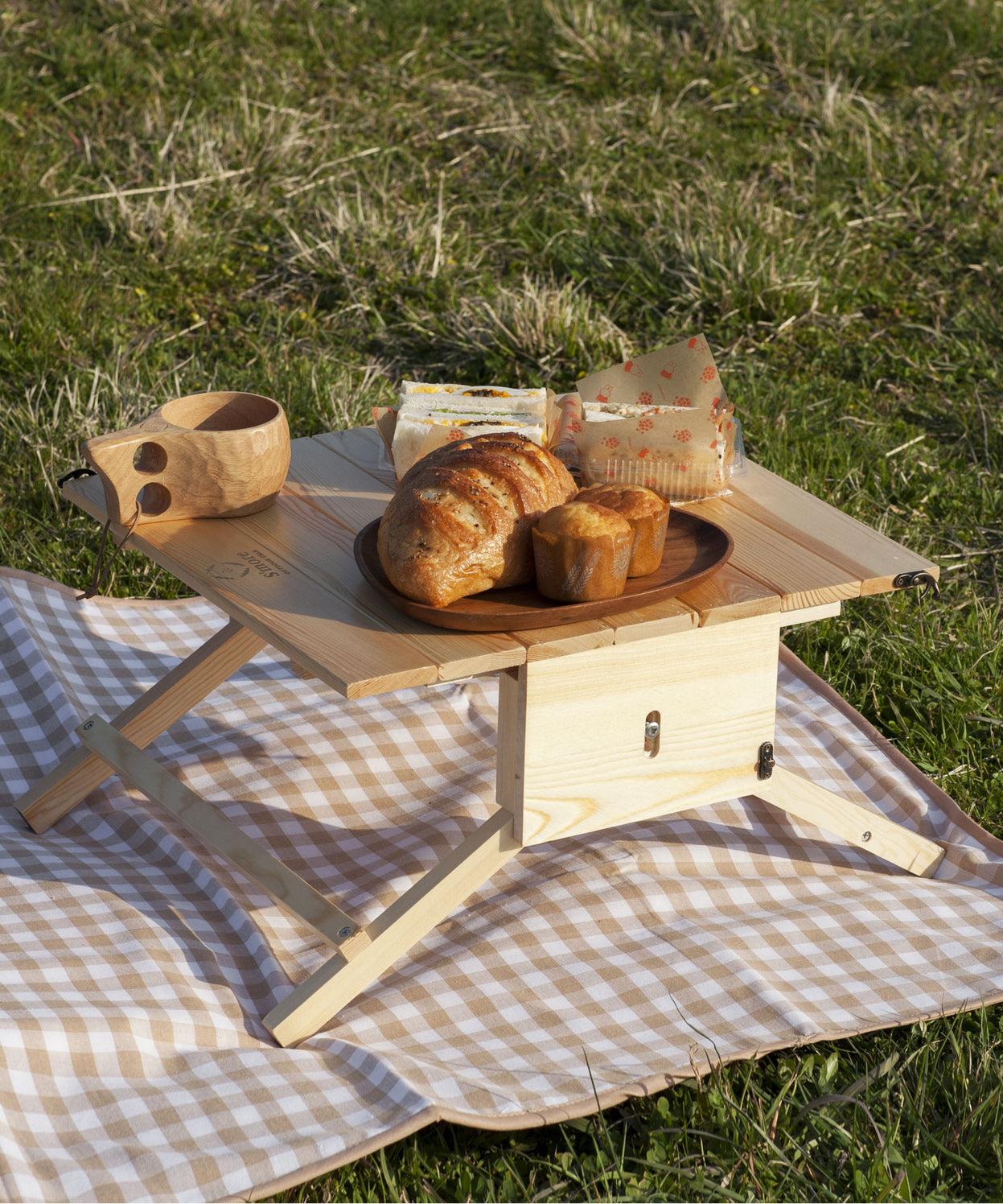 【 Basket Table 】 バスケットテーブル 2WAYミニテーブル