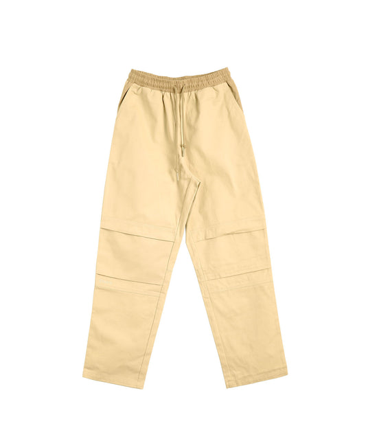 Knee tuck cotton pants
