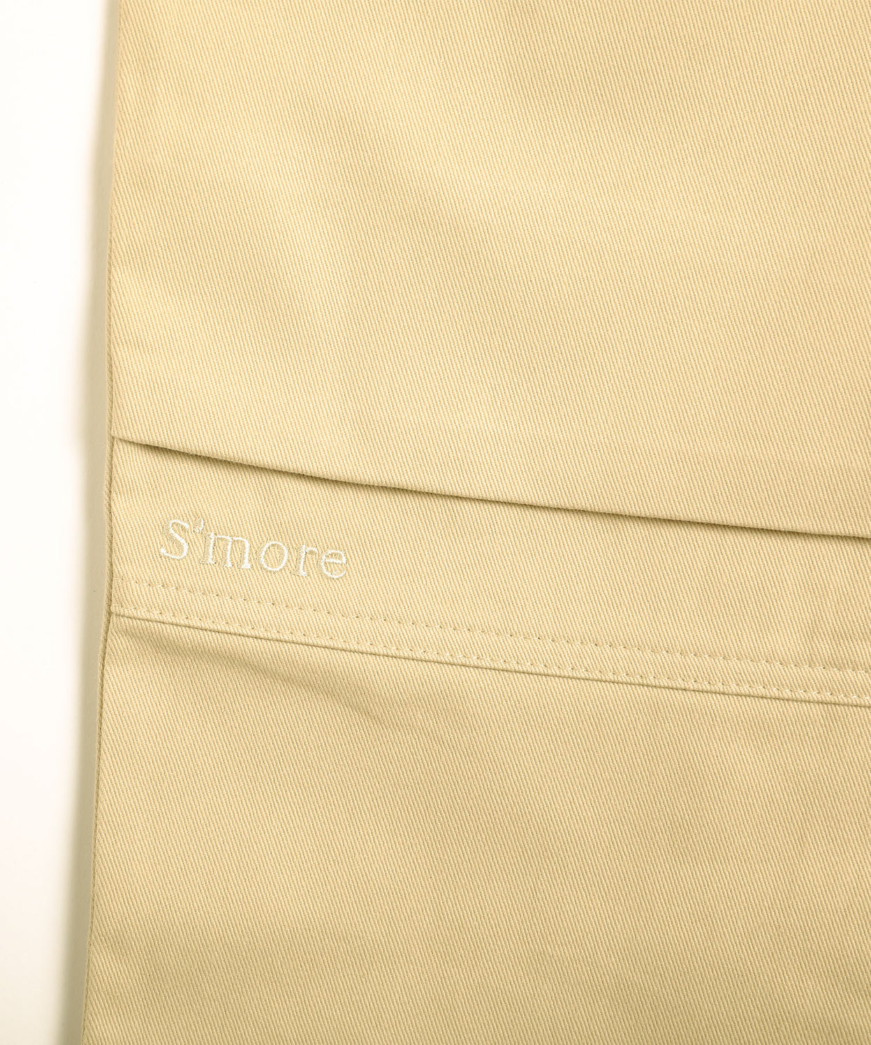 Knee tuck cotton pants