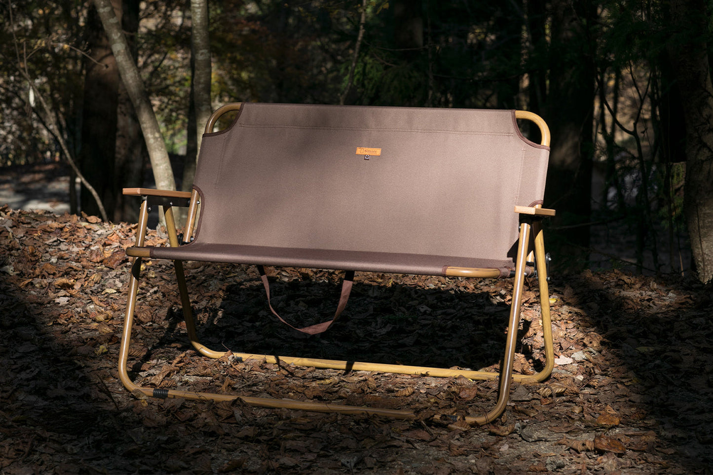 【 chummy bench 】 チャミーベンチ 木調アルミの2人掛けベンチ