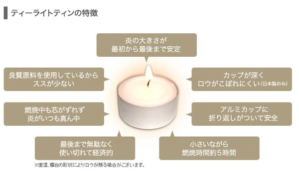 植物生まれのキャンドルアルミカップ10個 / Candle Aluminum Cup