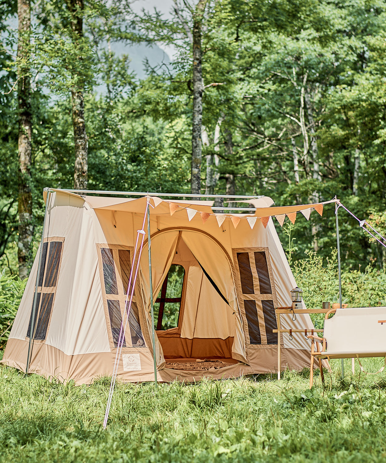 【 Dolce Lodge 】 ドルチェロッジ ロッジ型ポリコットンテント(別売りインナーマットあり)