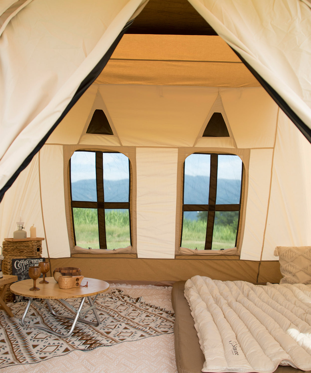 【 Dolce Lodge 】 ドルチェロッジ ロッジ型ポリコットンテント(別売りインナーマットあり)