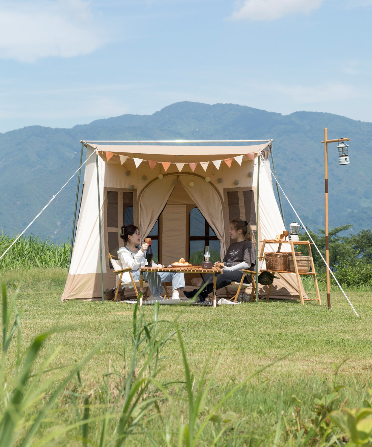 【 Dolce Lodge 】 ドルチェロッジ ロッジ型ポリコットンテント(別売りインナーマットあり)