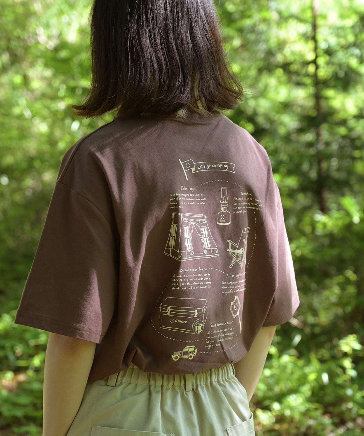 COTTON T SHIRTS - S'more gear illustration