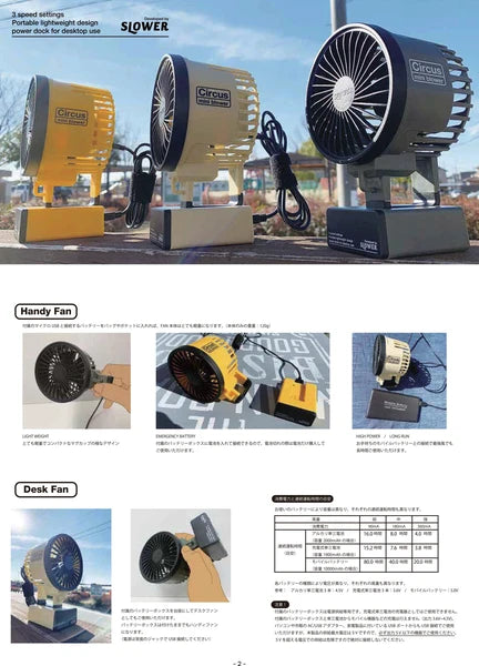 Circus mini blower / サーカス ミニファン