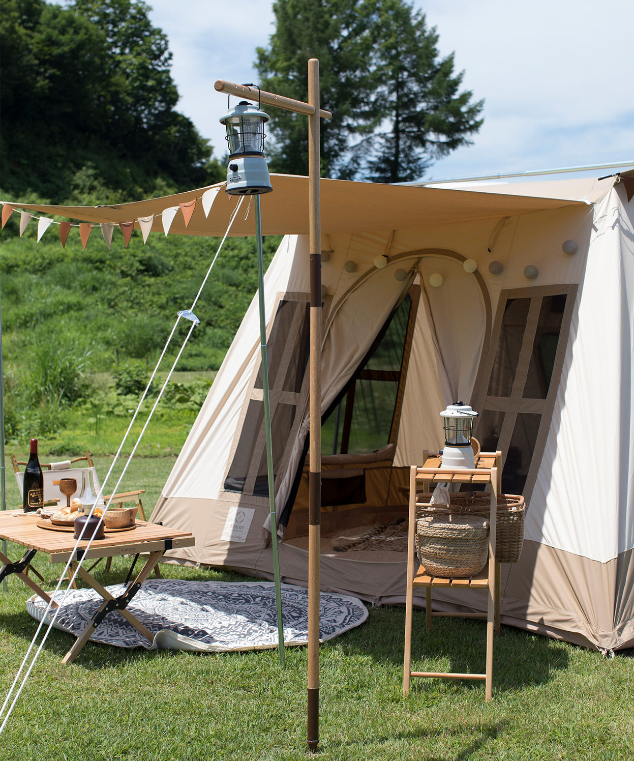 【 Dolce Lodge 】 ドルチェロッジ ロッジ型ポリコットンテント(別売りインナーマットあり)