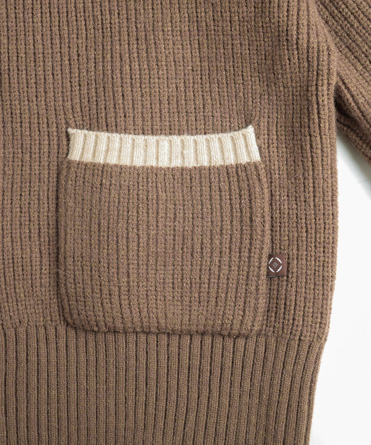 Bicolor knit cardigan