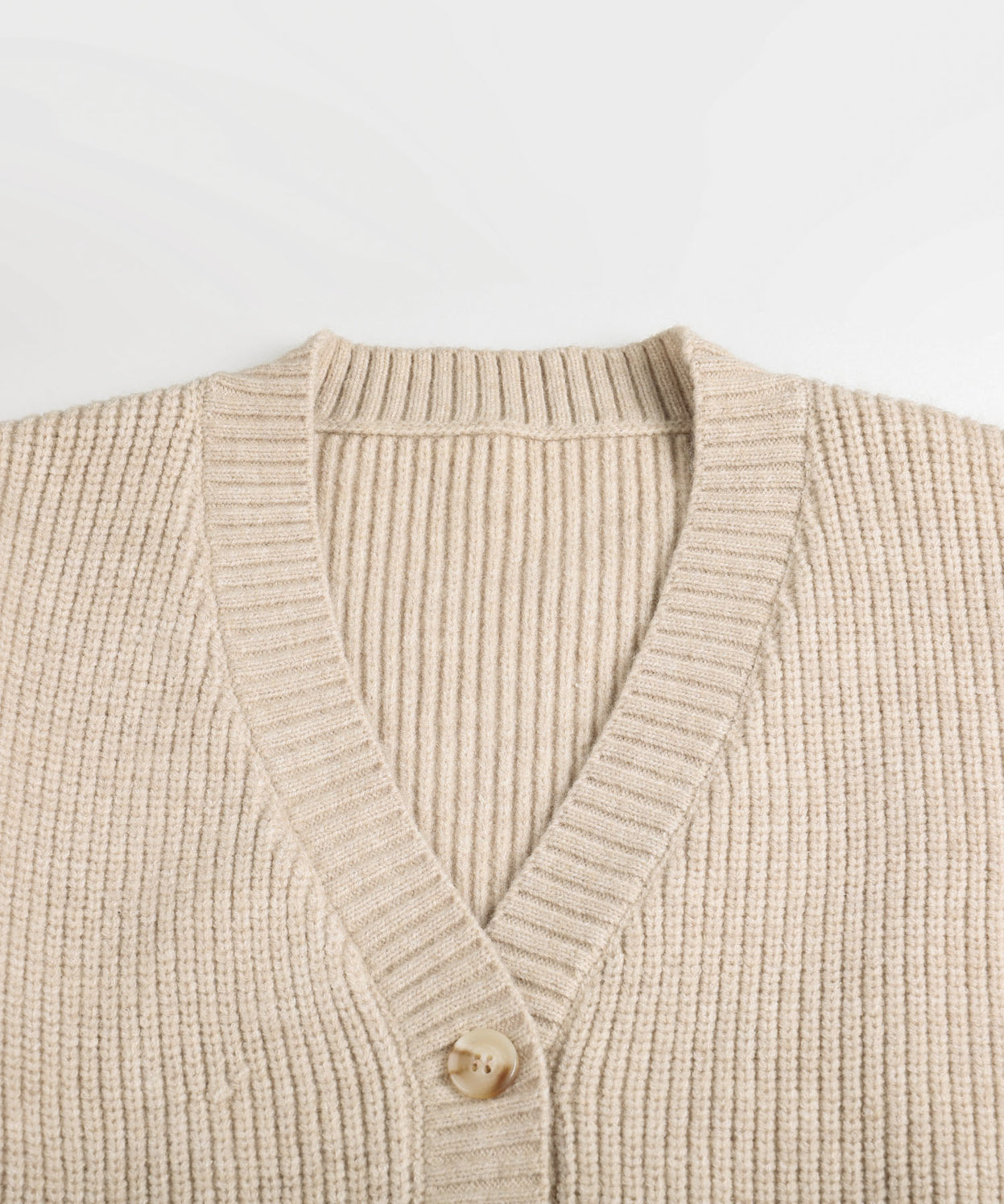 Bicolor knit cardigan