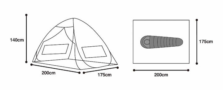【 Colline 】 コリーヌ ポップアップテント