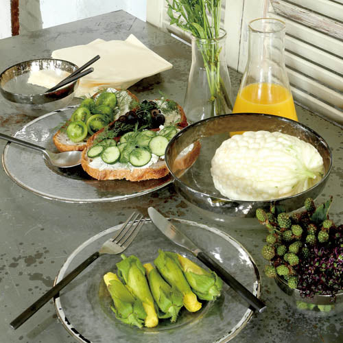 GLASS TABLEWARE OBO PLATE / ガラス テーブルウェア オーボ プレート