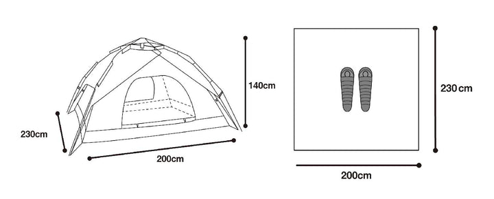 【 Tirami 】 ティラミー ポップアップテント