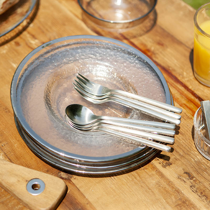 GLASS TABLEWARE OBO PLATE / ガラス テーブルウェア オーボ プレート