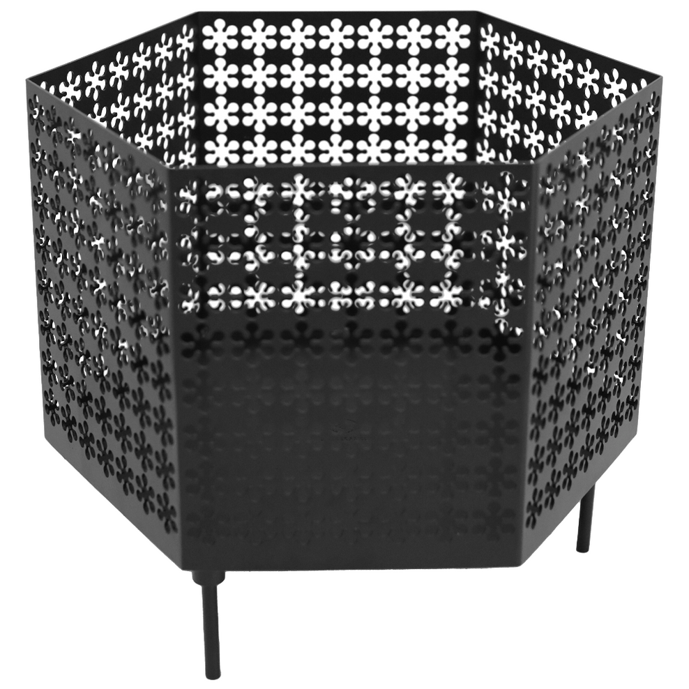 【 和柄6面焚火台 】 焚き火台&網天板&収納袋セット