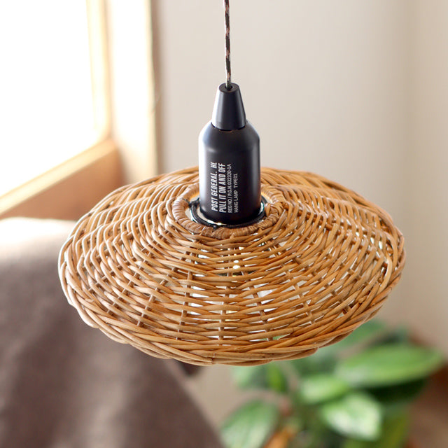 HANG LAMP RATTAN SHADE -BY THE AROROG / ハングランプラタンシェード
