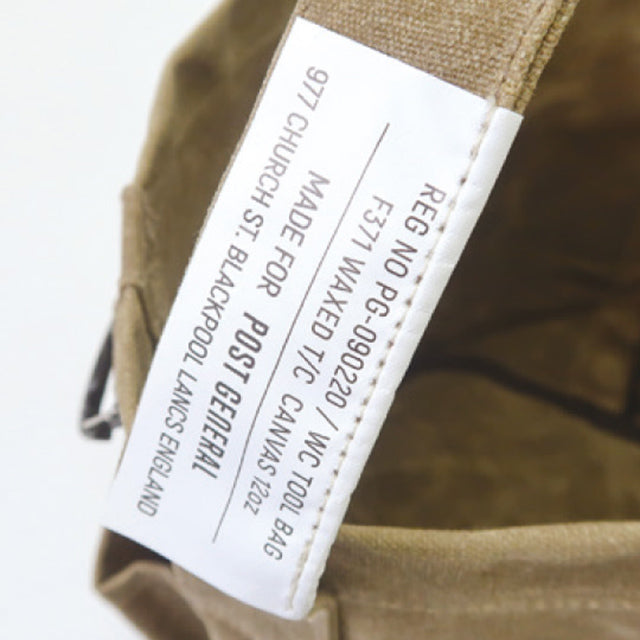 WAXED CANVAS TOOL BAG ROUND / ワックスドキャンバス ツールバッグ ラウンド