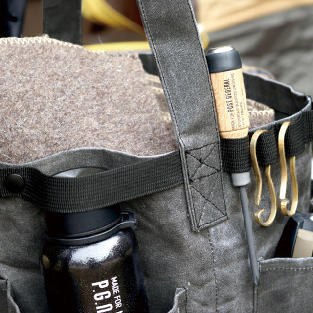 WAXED CANVAS TOOL BAG ROUND / ワックスドキャンバス ツールバッグ ラウンド