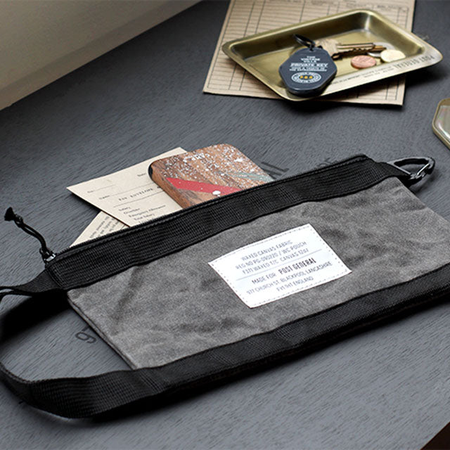 WAXED CANVAS POUCH / ワックスドキャンバス ポーチ