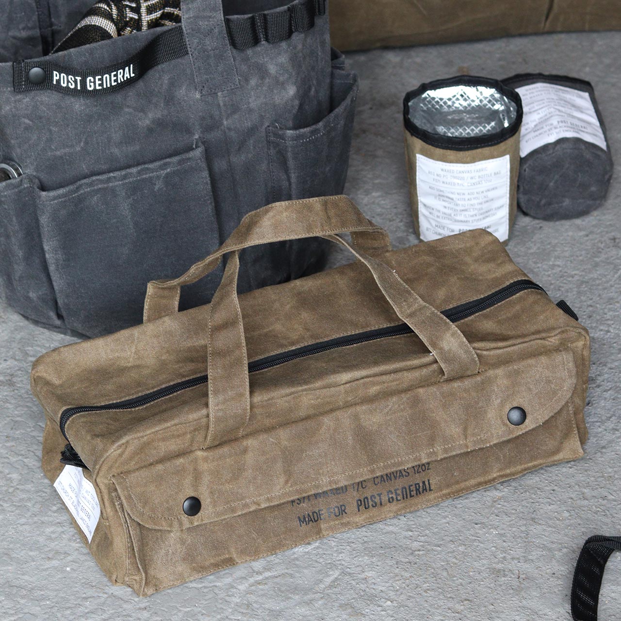 WAXED CANVAS TOOL BAG BOXY / ワックスドキャンバス ツールバッグ ボクシー