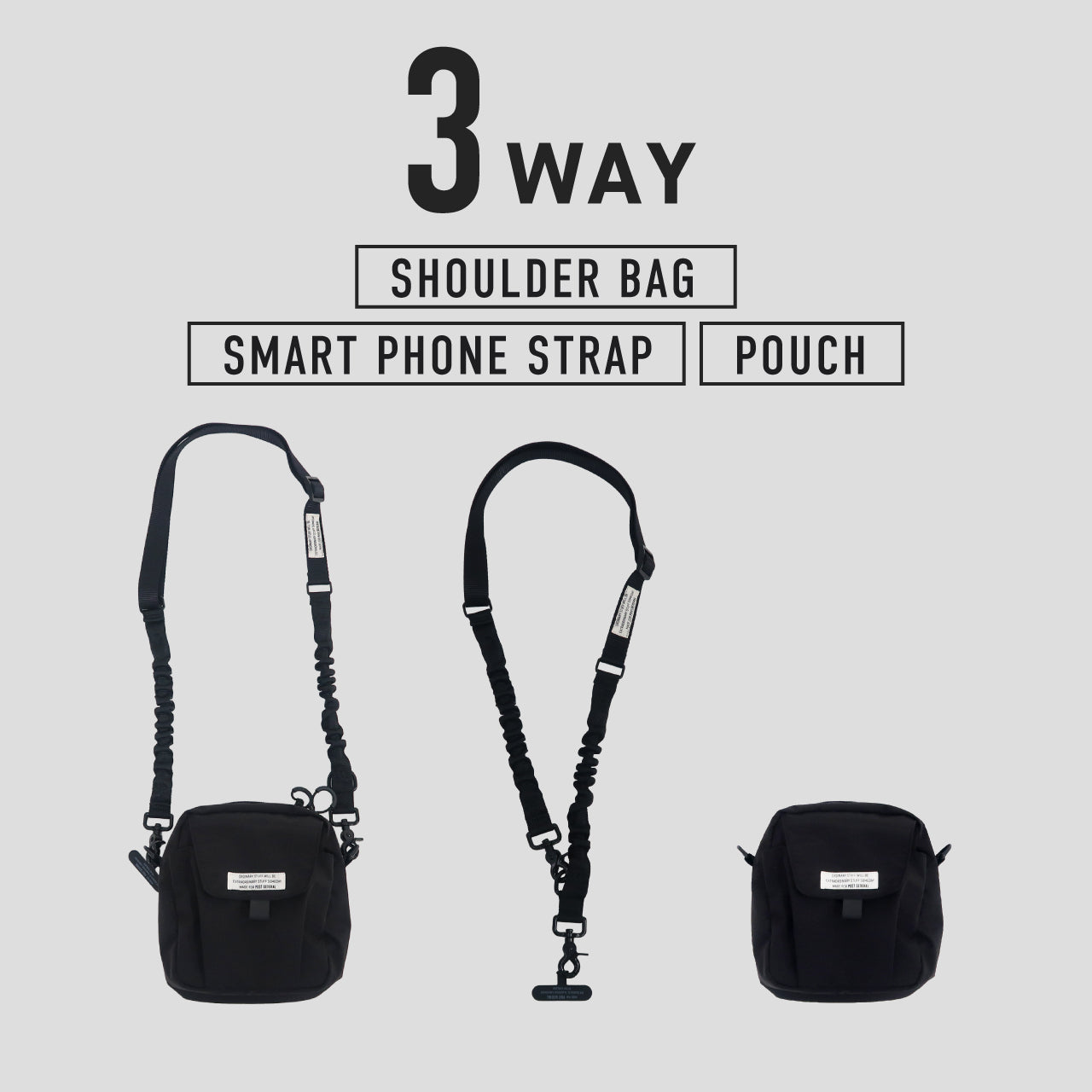 SLING SHOULDER POUCH&STRAP / スリング ショルダーポーチ&ストラップ