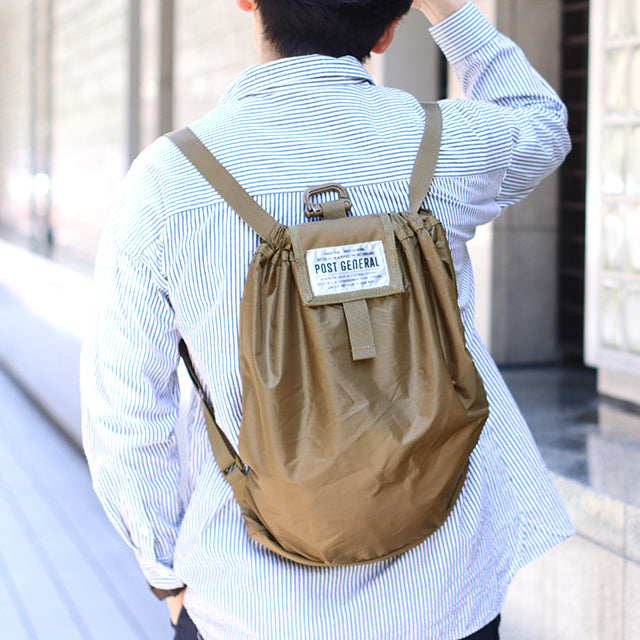 PACKABLE DRAWSTRING BAG / パッカブル ドローストリングバッグ