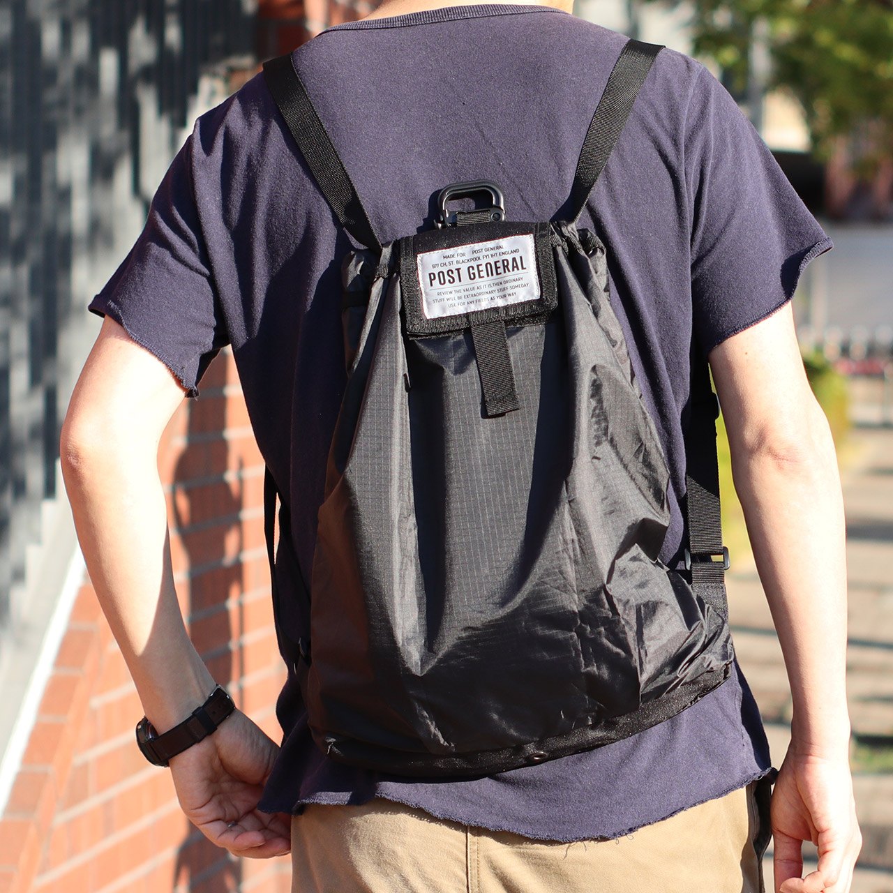 PACKABLE DRAWSTRING BAG / パッカブル ドローストリングバッグ