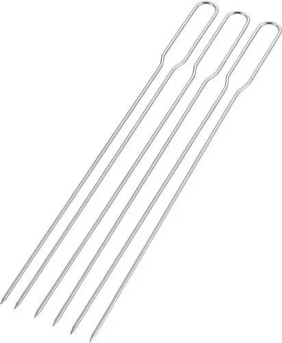 BBQ 共柄ダブルスキュア 3本組 / BBQ Skewer set of 3