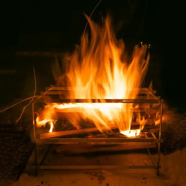 フラットバーメッシュ焚き火台 / Flat Bar Mesh Fire Pit