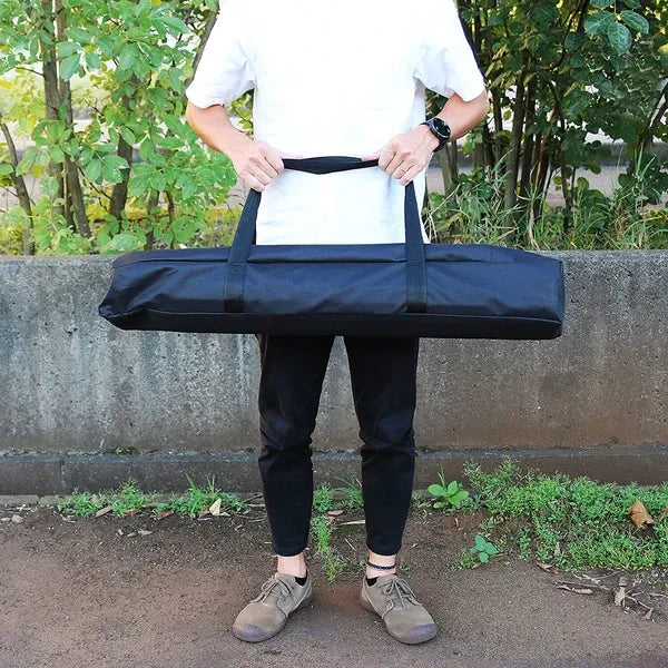 ウッドロールテーブル 収納袋付 900×600×440mm / Wood Roll Table with Storage Bag