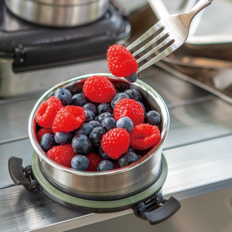 STAINLESS FOOD CONTAINER ROUND / ステンレス フード コンテナ ラウンド