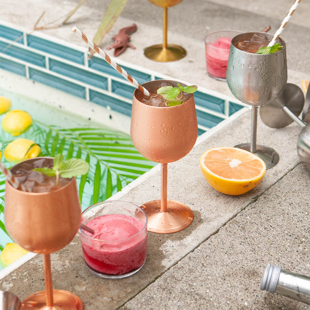 STAINLESS STEEL WINE GLASS / ステンレス スチール ワイン グラス