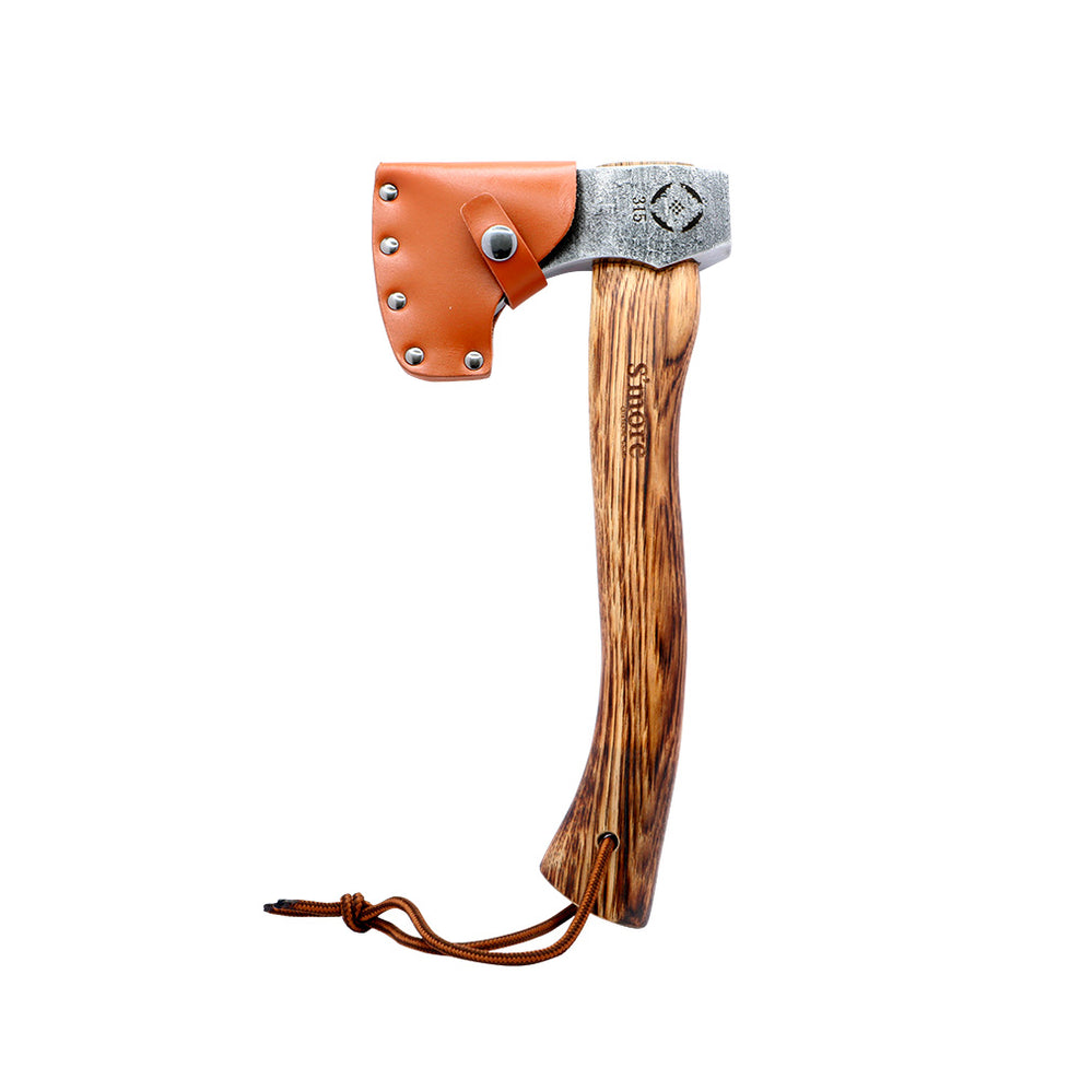 【 スモアのオノ(大、中、小)】牛革カバー付き斧 おの