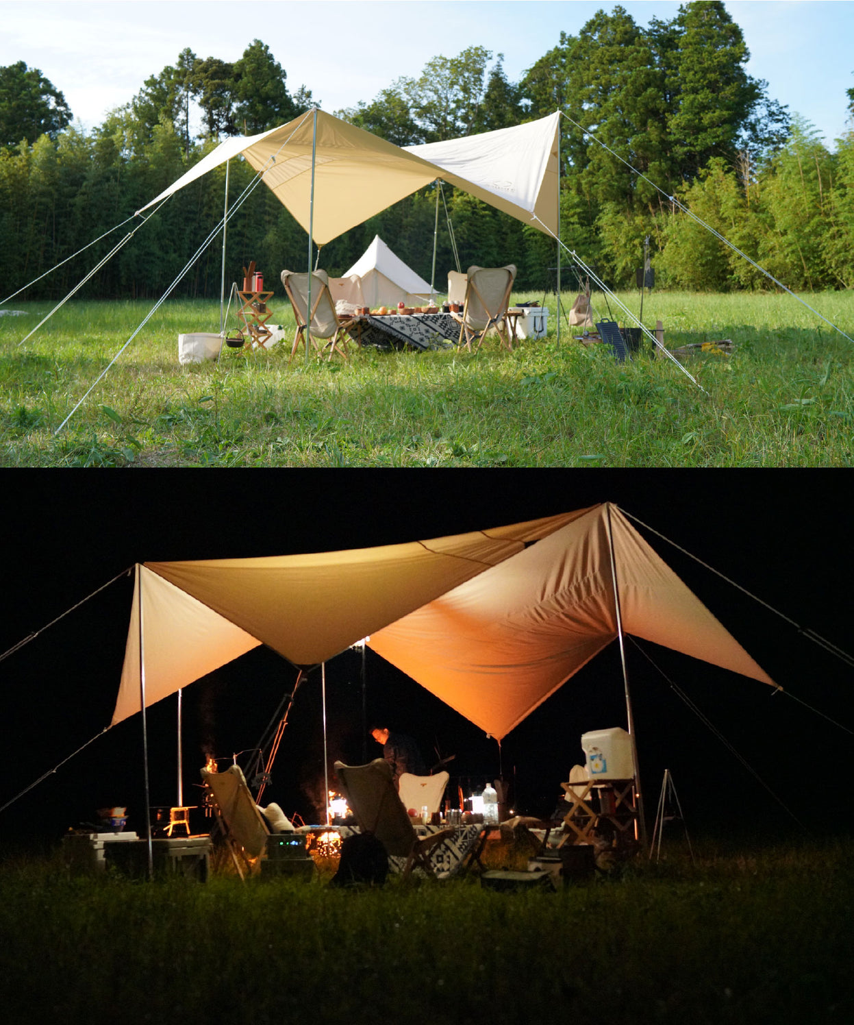 【 Tarppi square-500 】 ターピスクエア-500 ポリコットンタープ