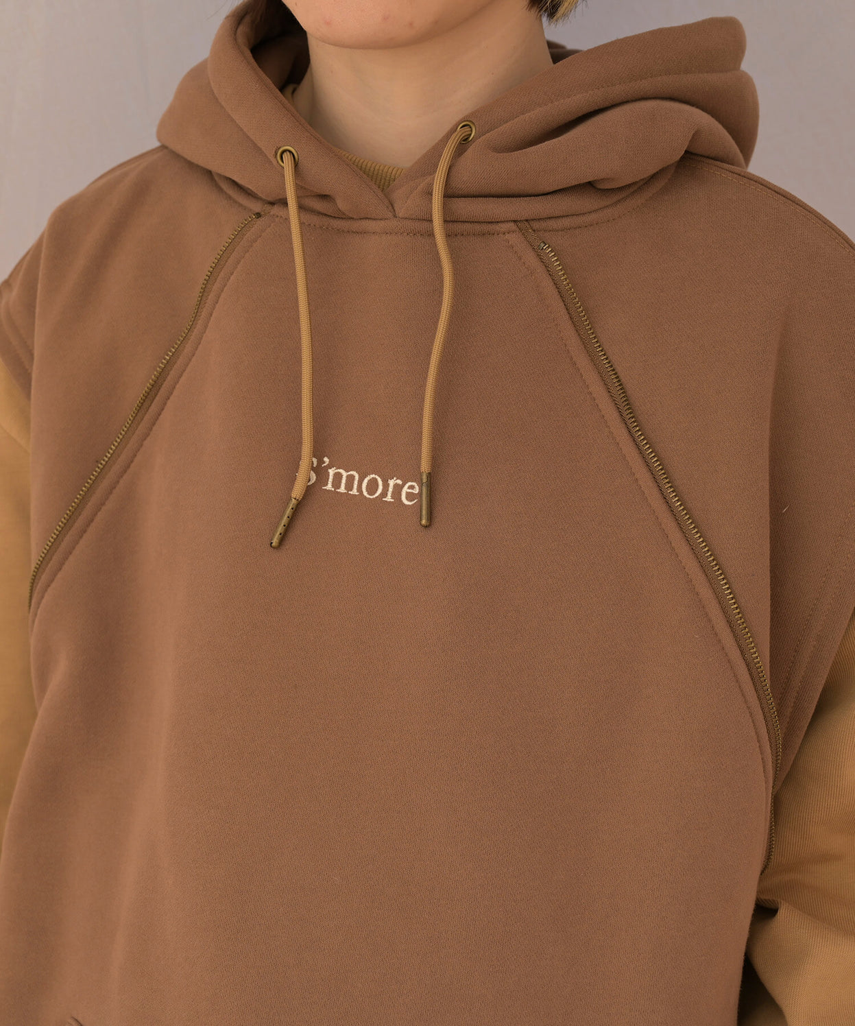 2WAY hooded sweatshirt