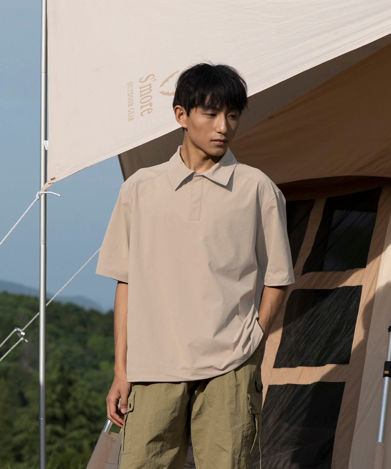 Anti-static polo shirt