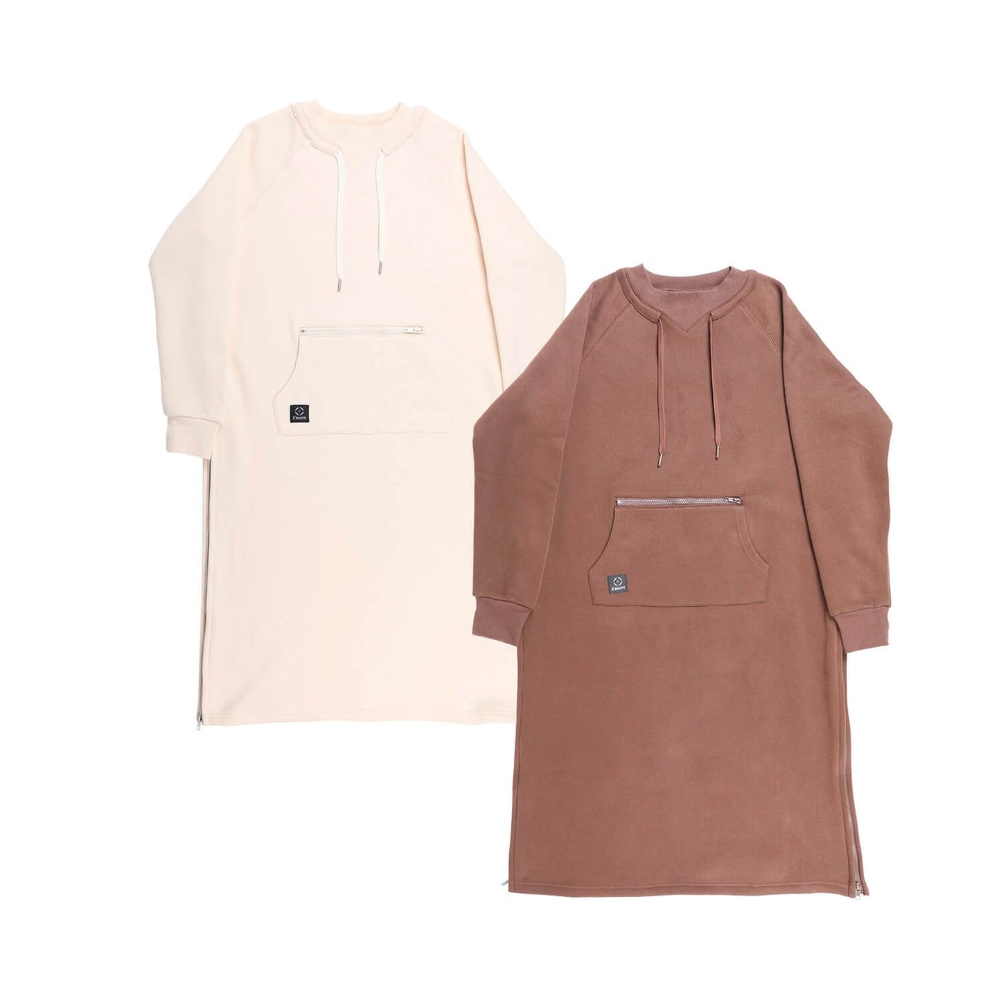 Double pocket sweatshirt dress 裏起毛スウェットワンピース