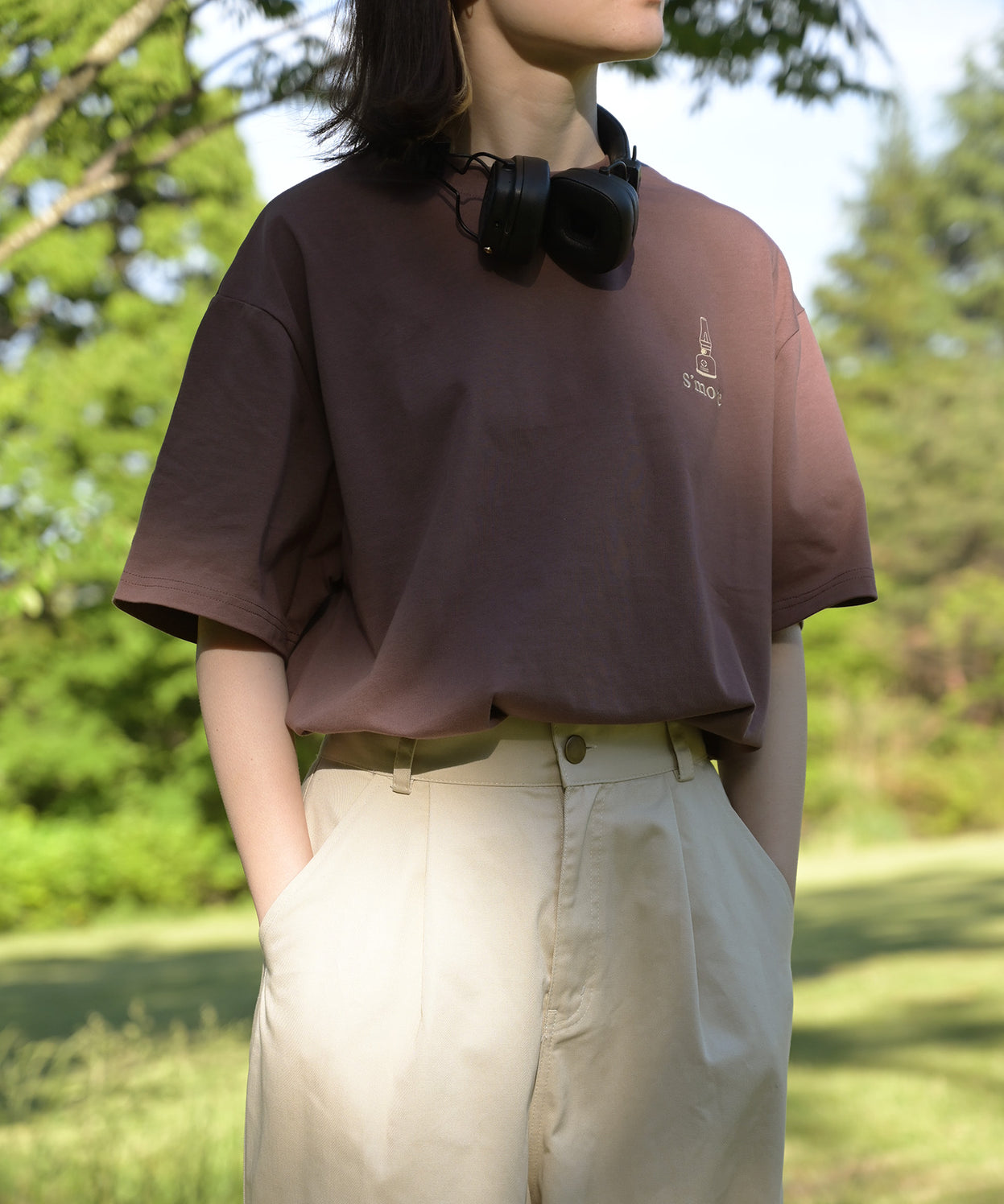 COTTON T SHIRTS - S'more gear illustration