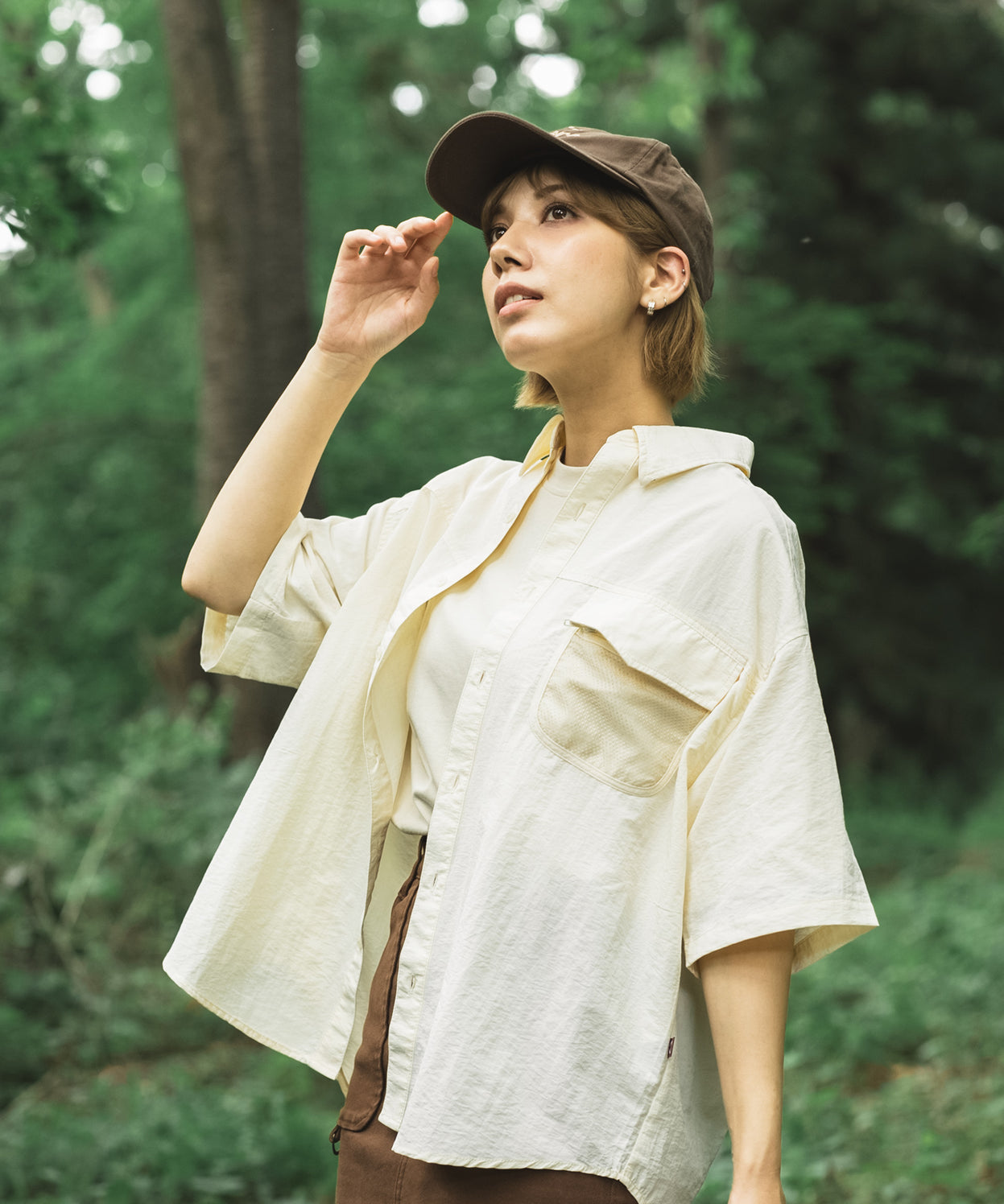 Mesh pocket s/s shirt