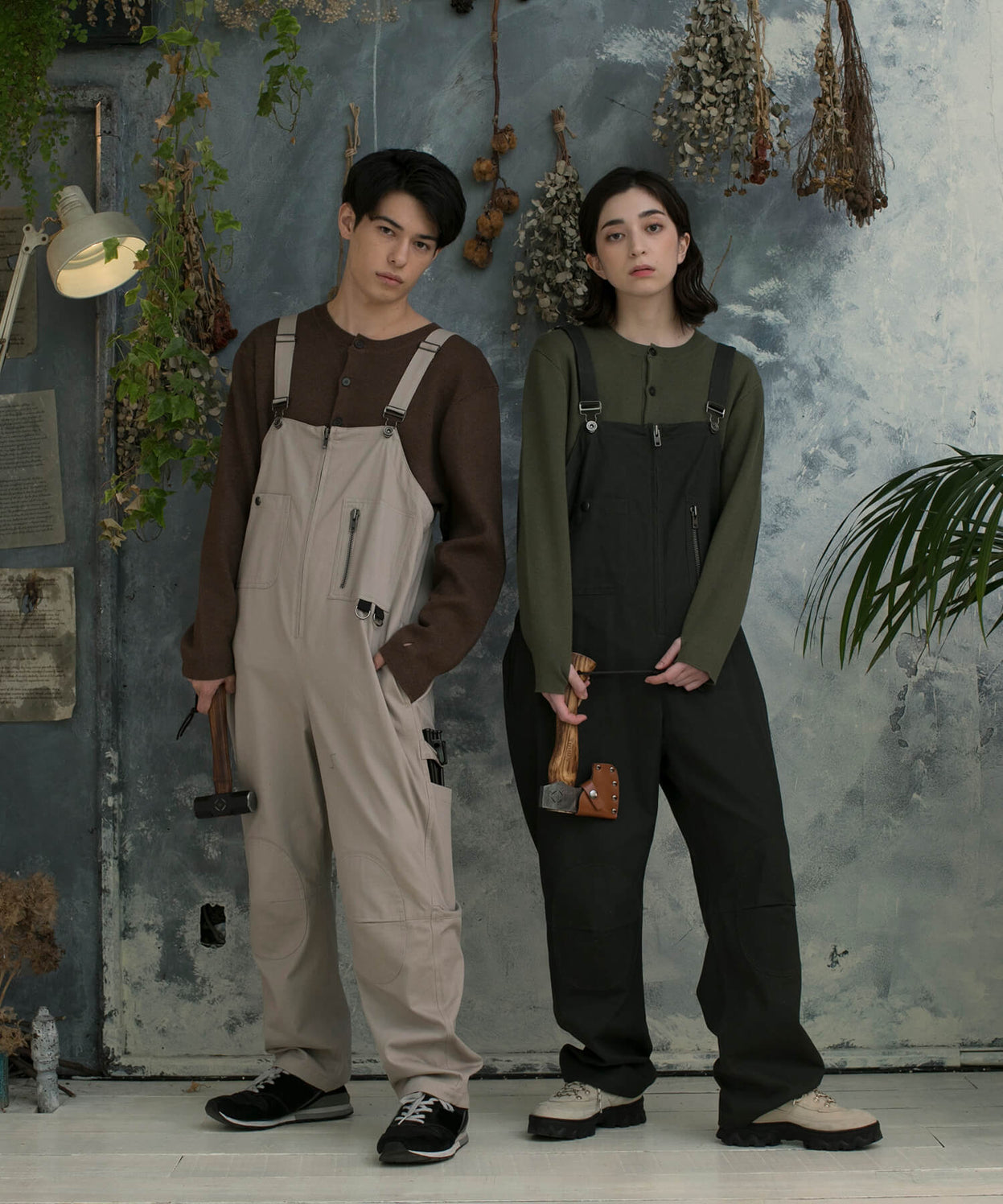 HALF ZIP BIG OVERALL